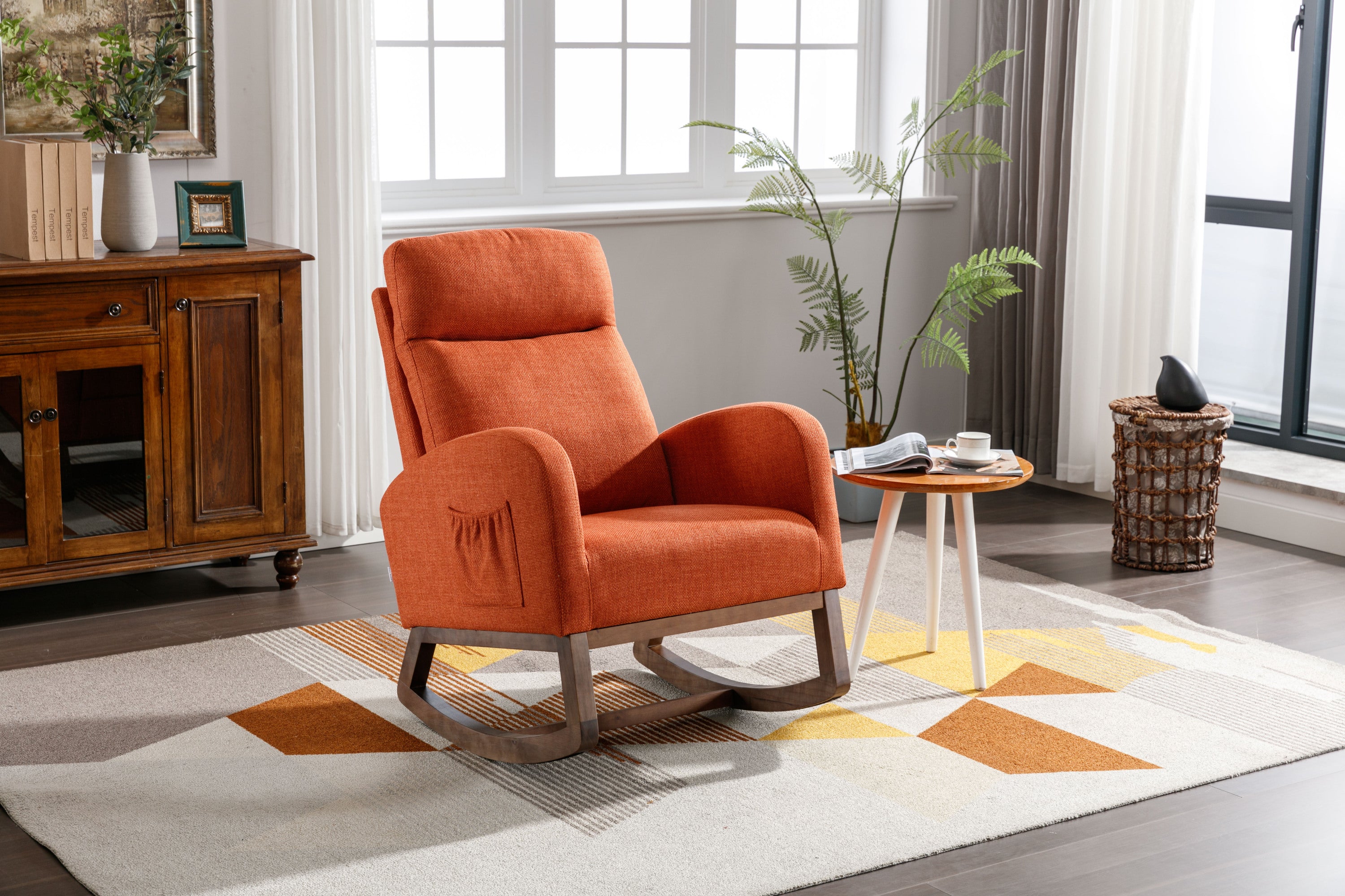 COOLMORE  living  room Comfortable  rocking chair  living room chair