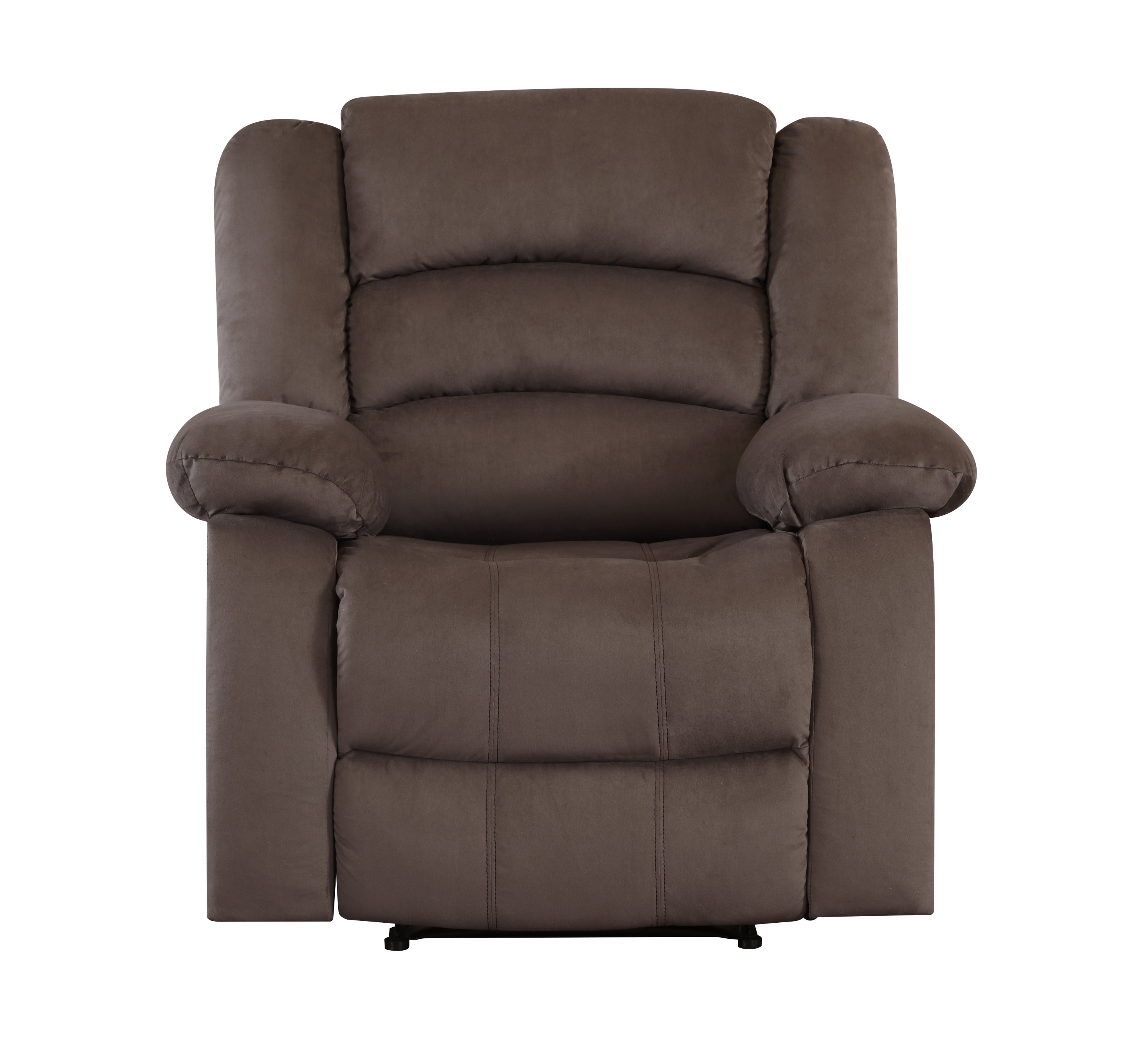 Global United Transitional Microfiber Fabric Recliner Chair