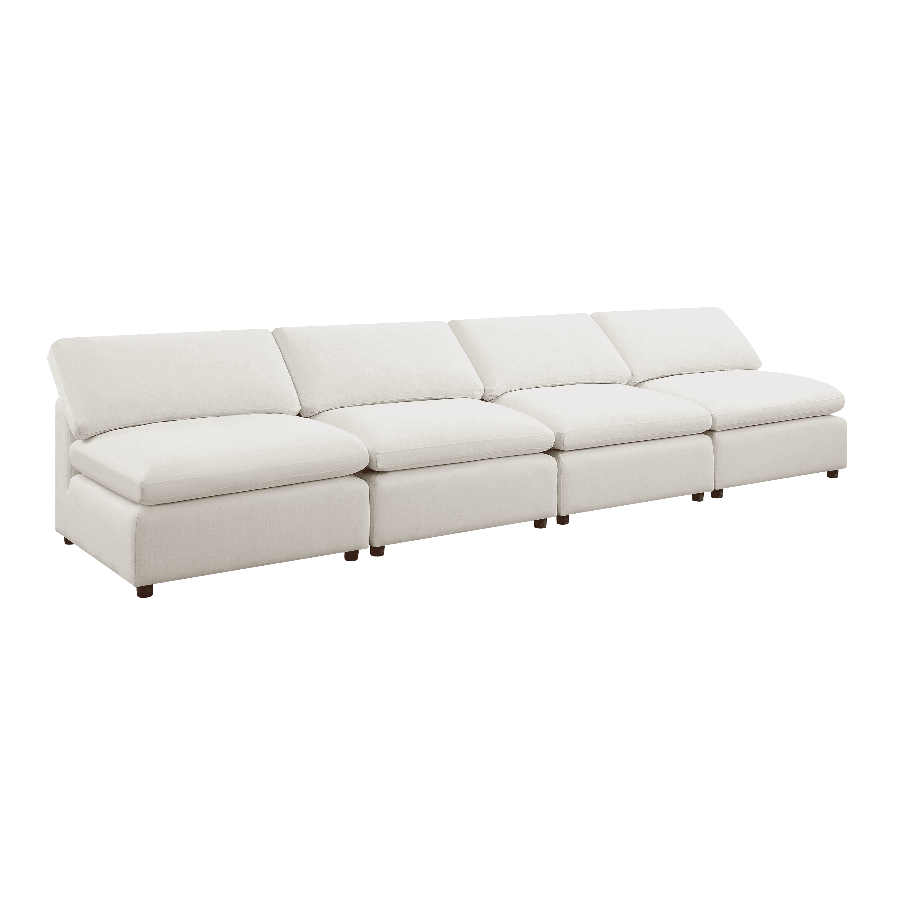 Modern Modular Sectional Sofa Set, Self-customization Design Sofa, White