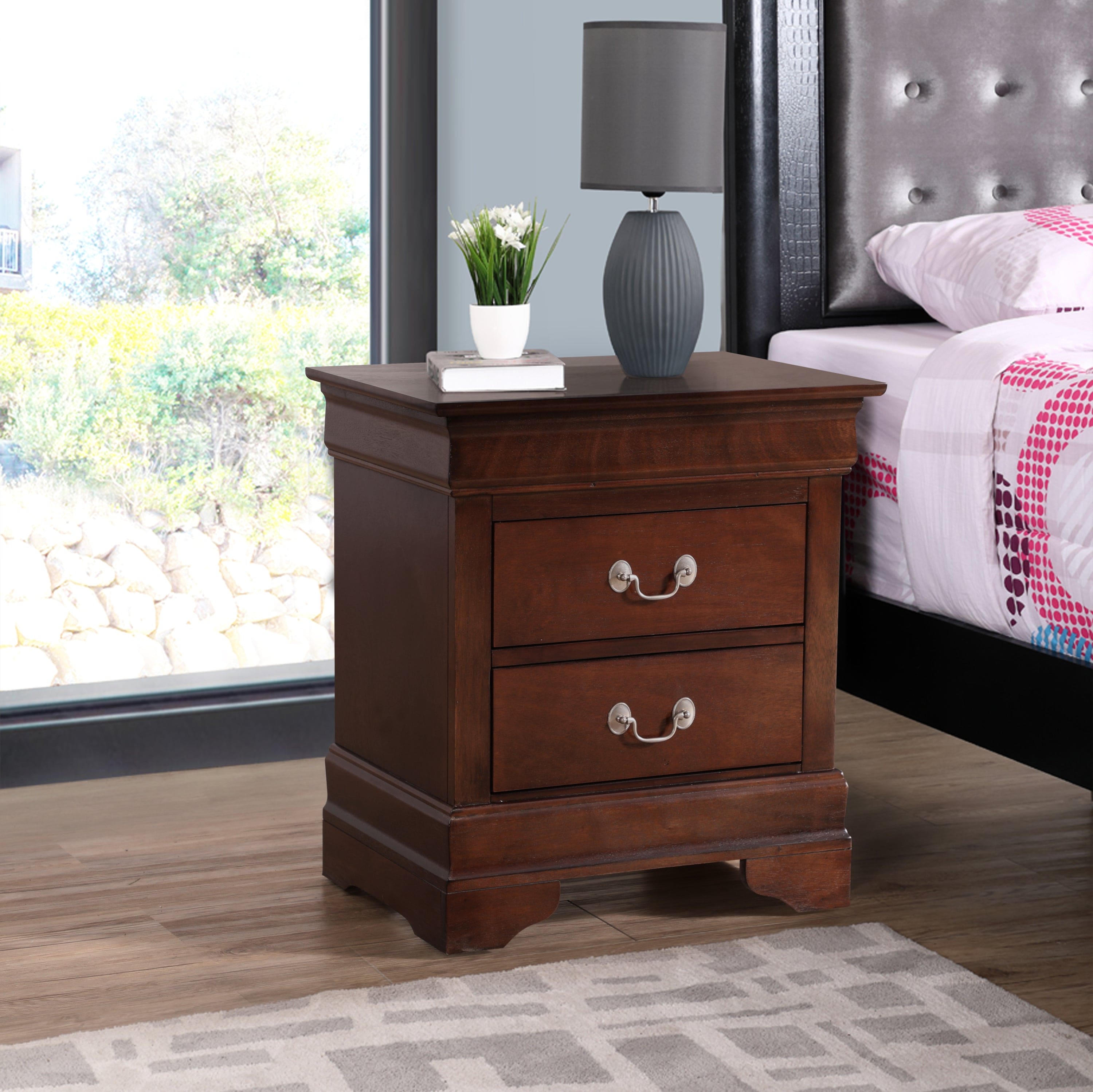 Glory Furniture Louis Phillipe G3125-N Nightstand , Cappuccino