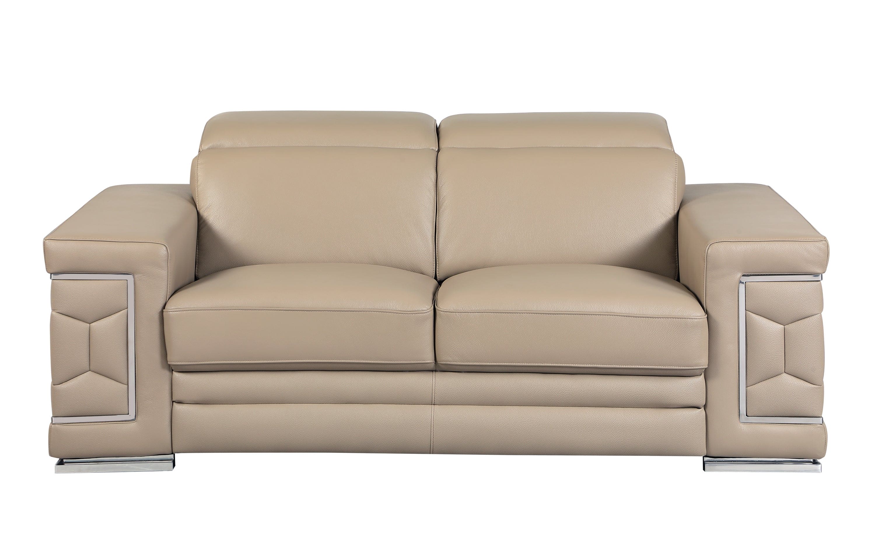 Top Grain Italian Leather Loveseat