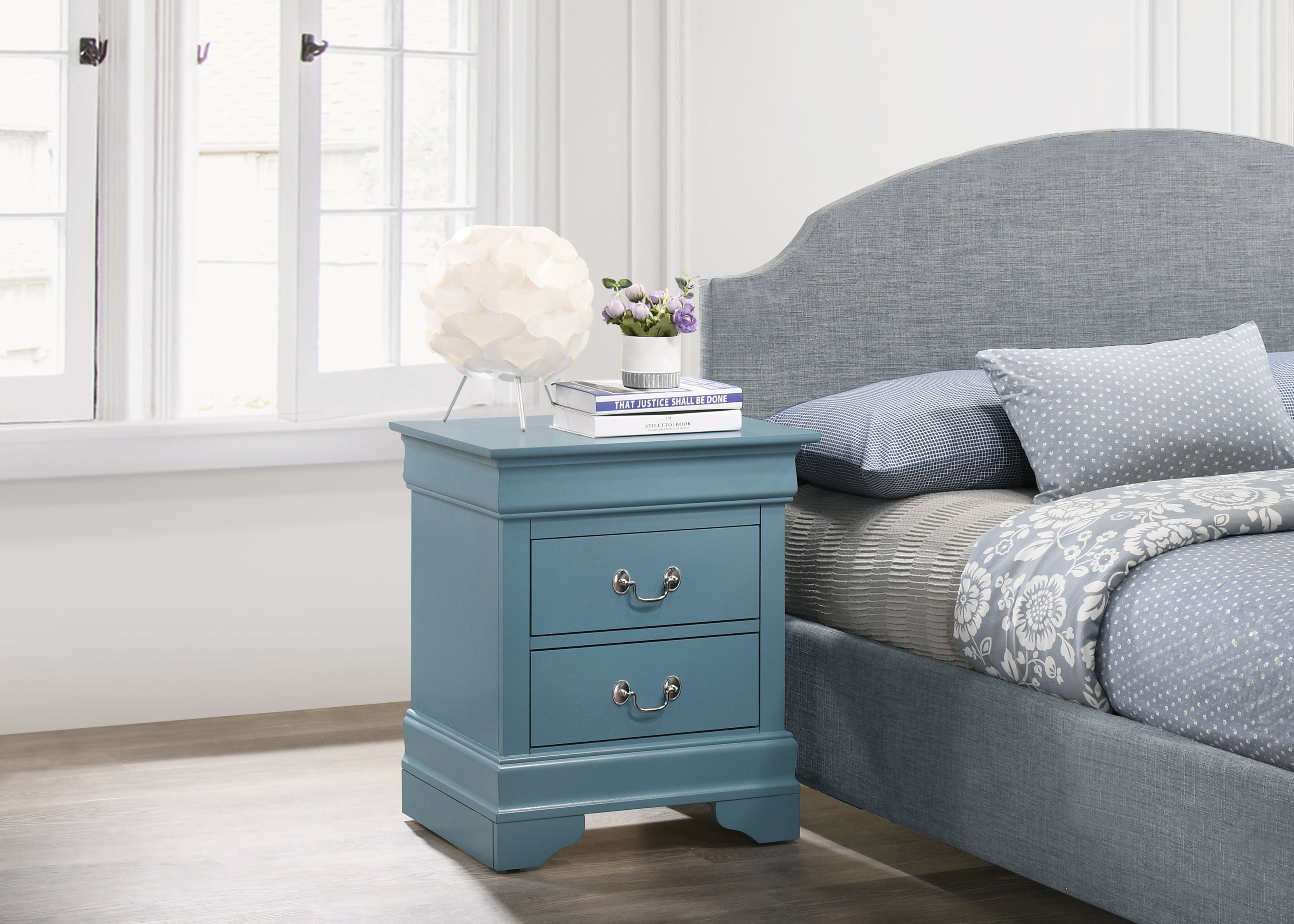 Glory Furniture LouisPhillipe G02180-N Nightstand , Teal