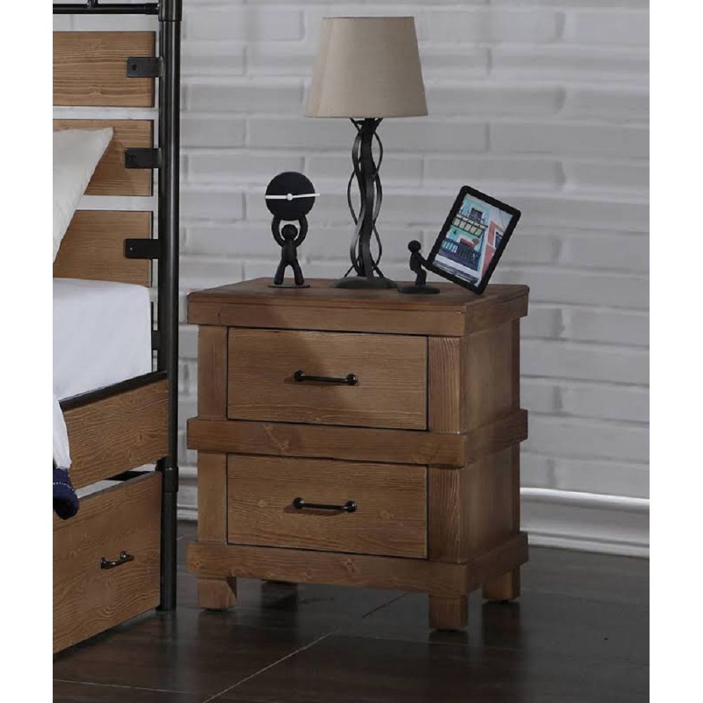 ACME Adams Nightstand in Antique Oak 30613