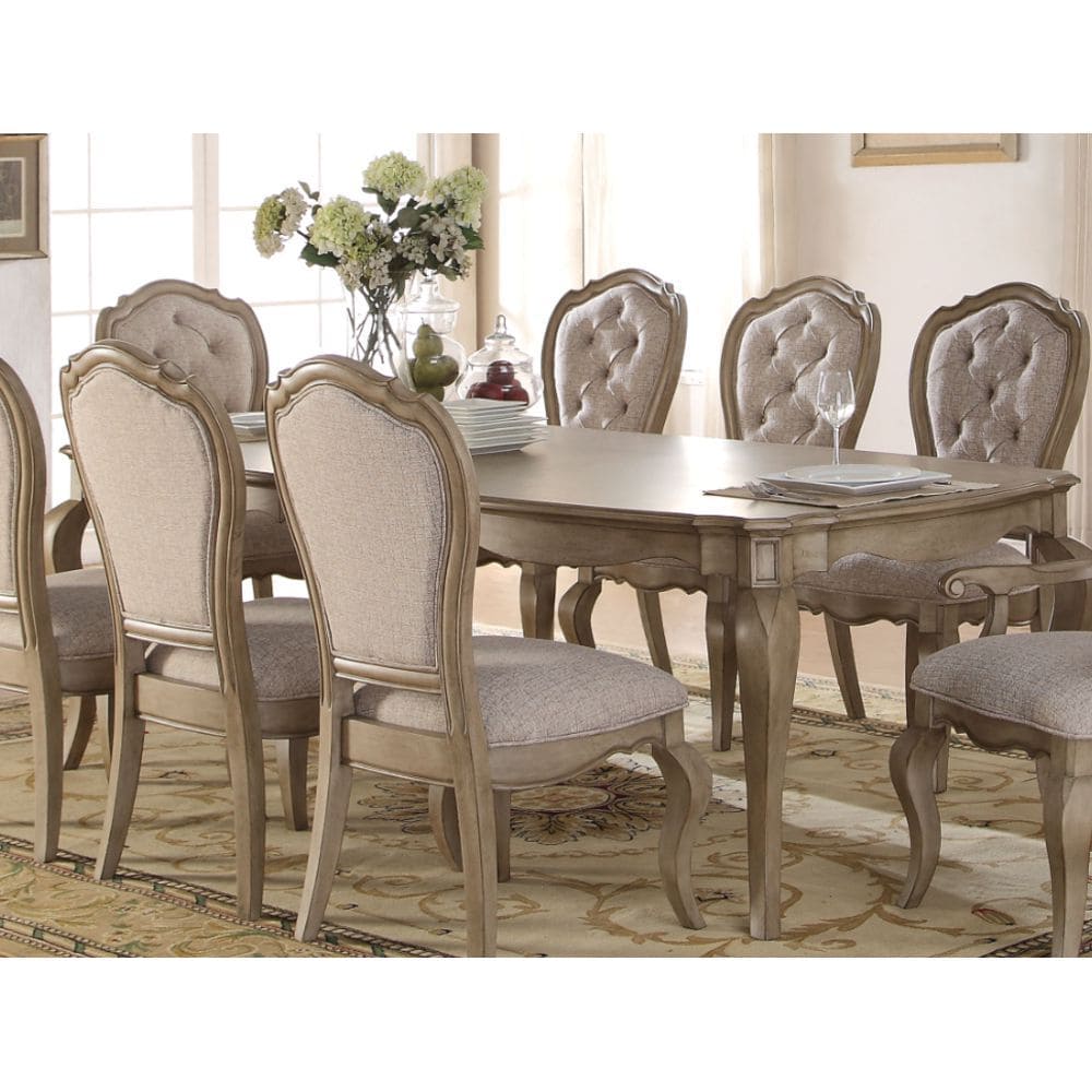 ACME Chelmsford Dining Table in Antique Taupe 66050