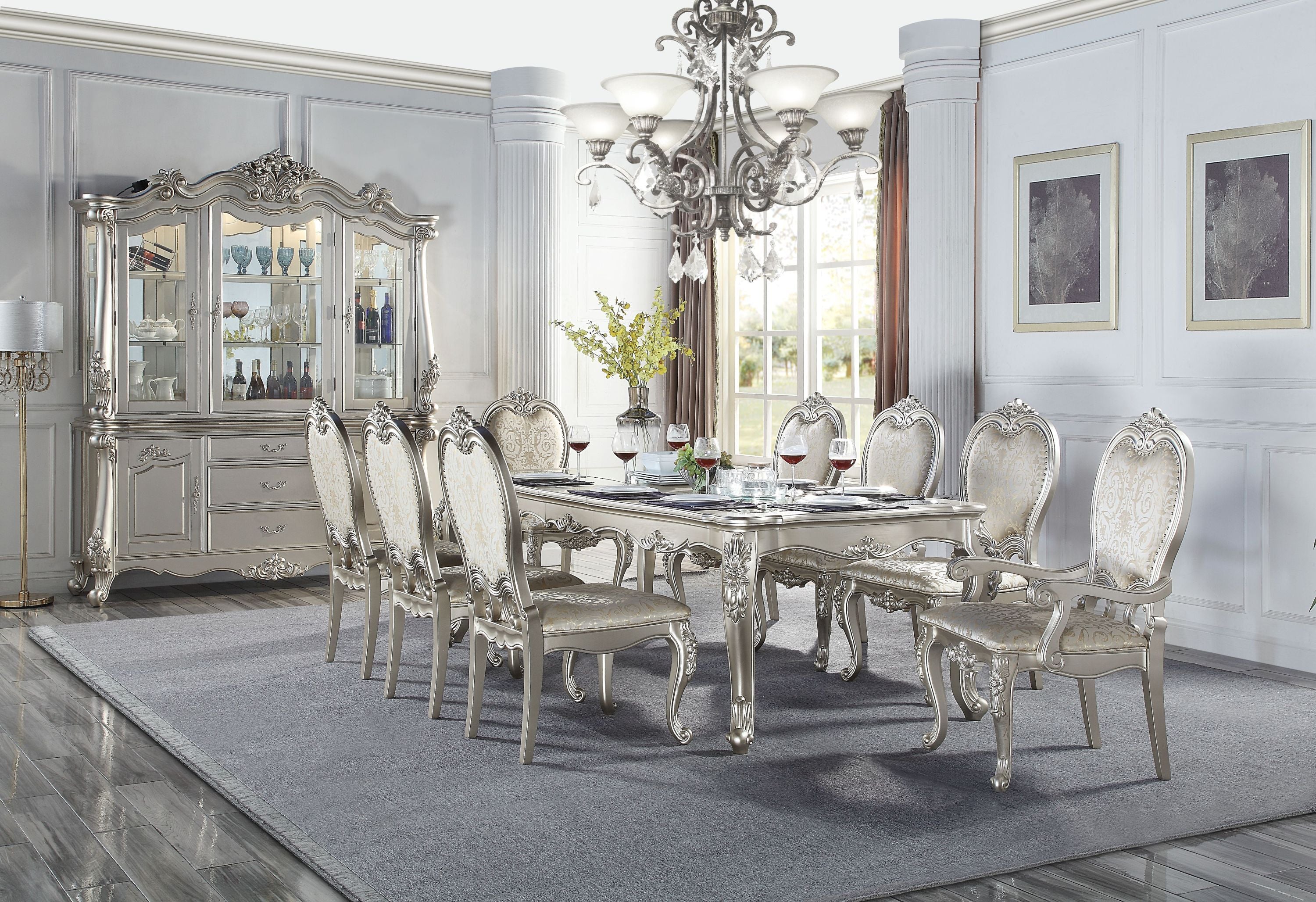 ACME Bently DINING TABLE Champagne Finish DN01367