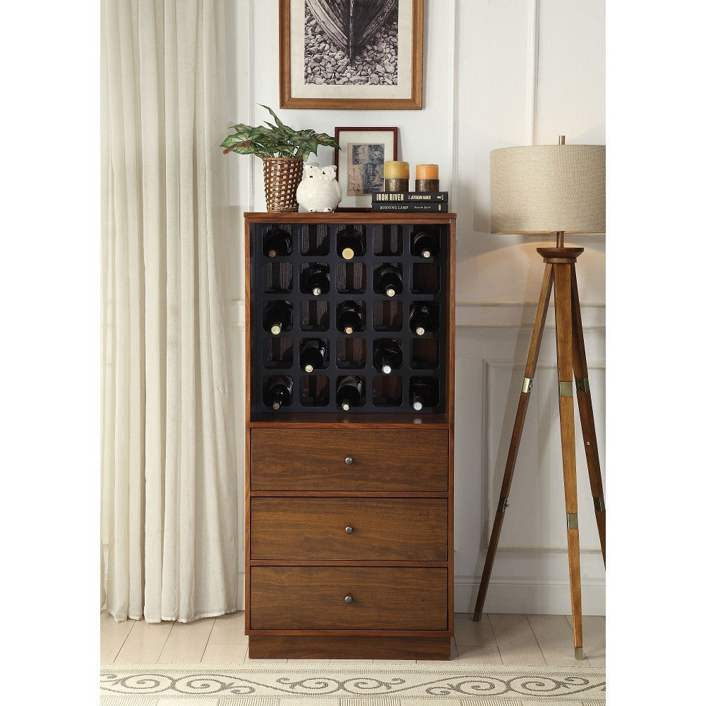 ACME Wiesta Wine Cabinet in Walnut 97542