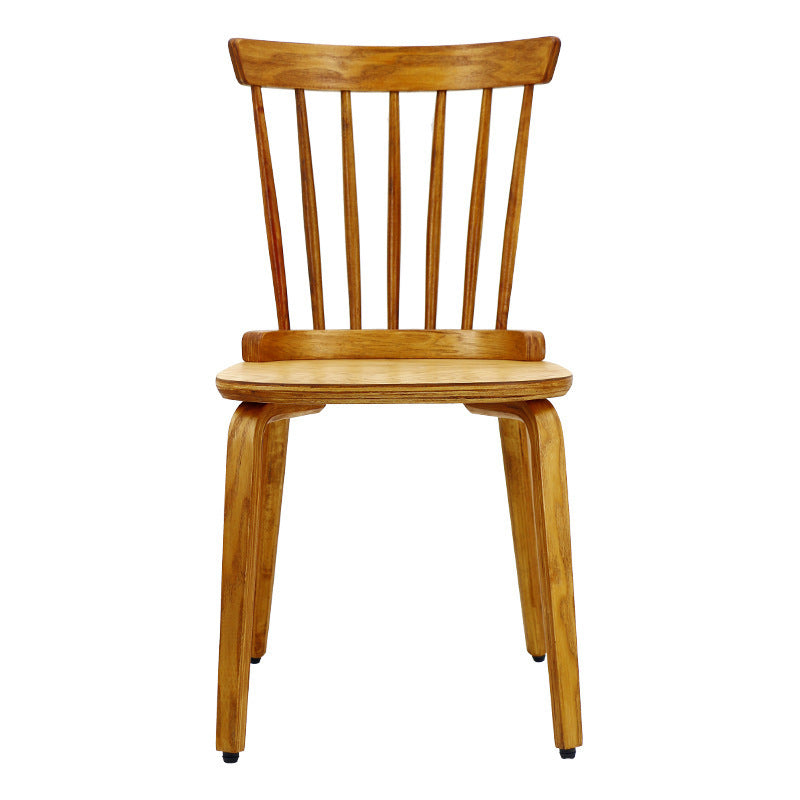 Solid Wood Slat Back Windsor Chair (Set of 2)