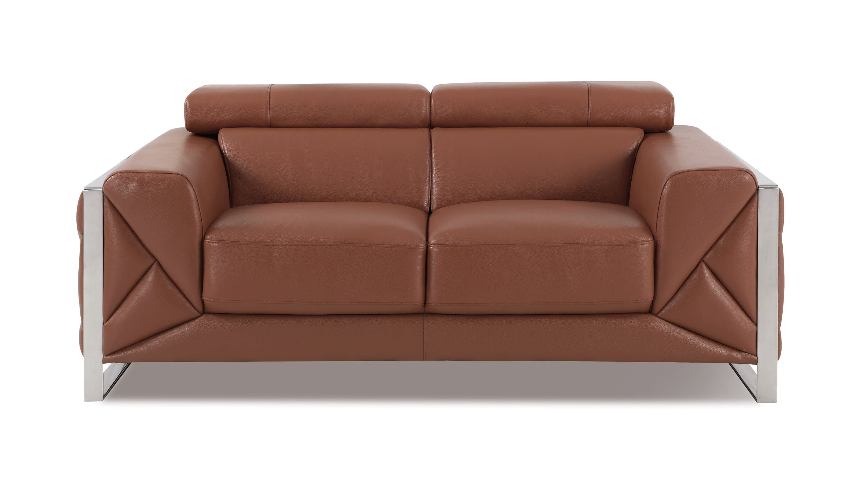 Global United Top Grain Italian Leather  Loveseat