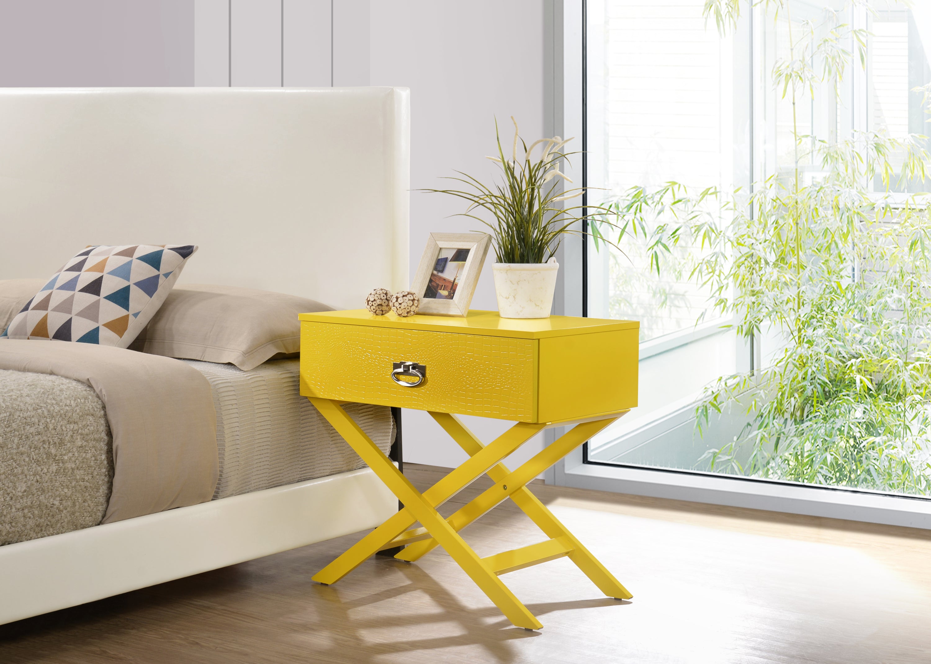 Glory Furniture Xavier G0073-N Nightstand , Yellow