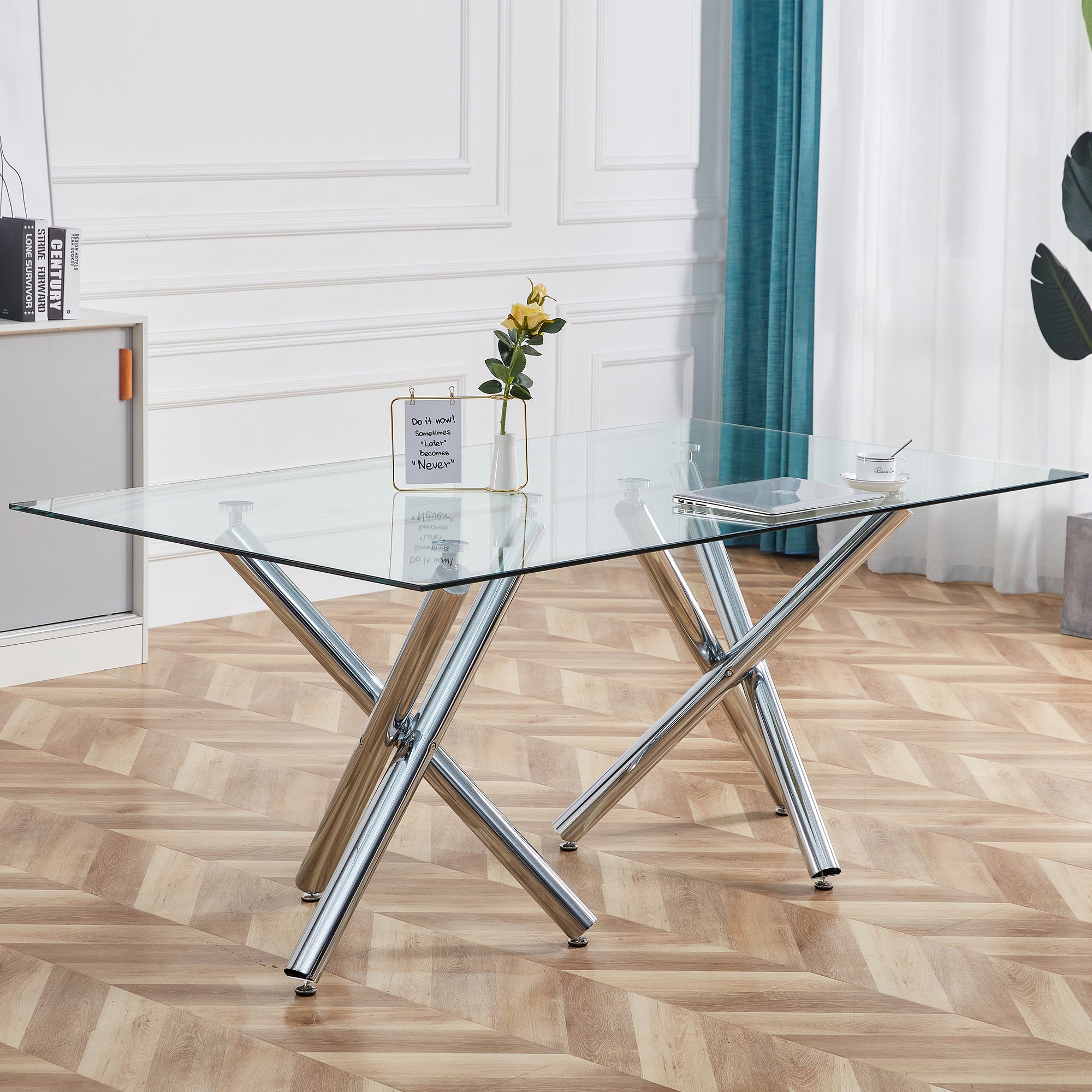 Rectangular Glass Dining Table