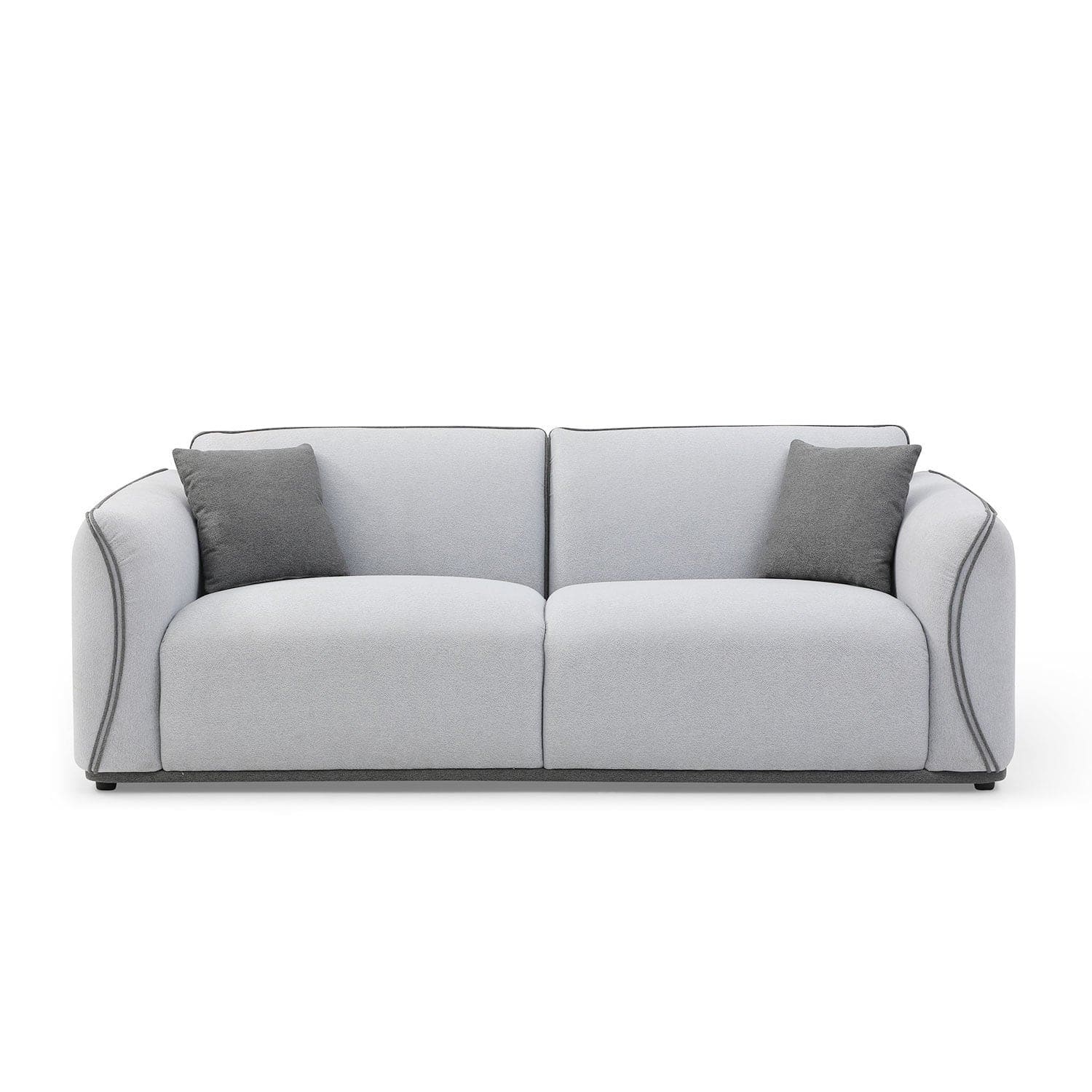 Grey Couch Upholstered Sofa, Modern Sofa for Living Room, Couch for Small Spaces.