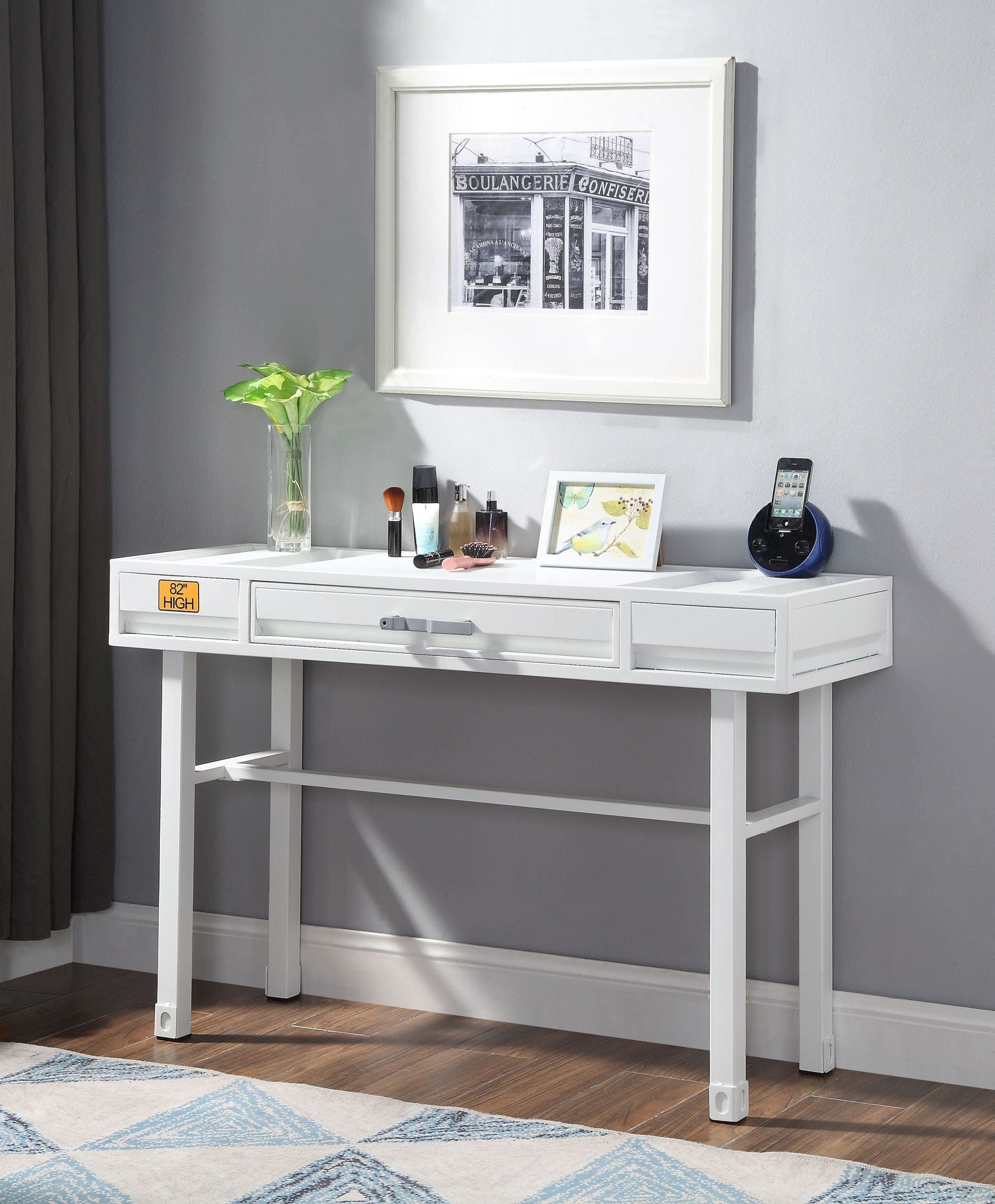 ACME Cargo Vanity Desk, White 35909