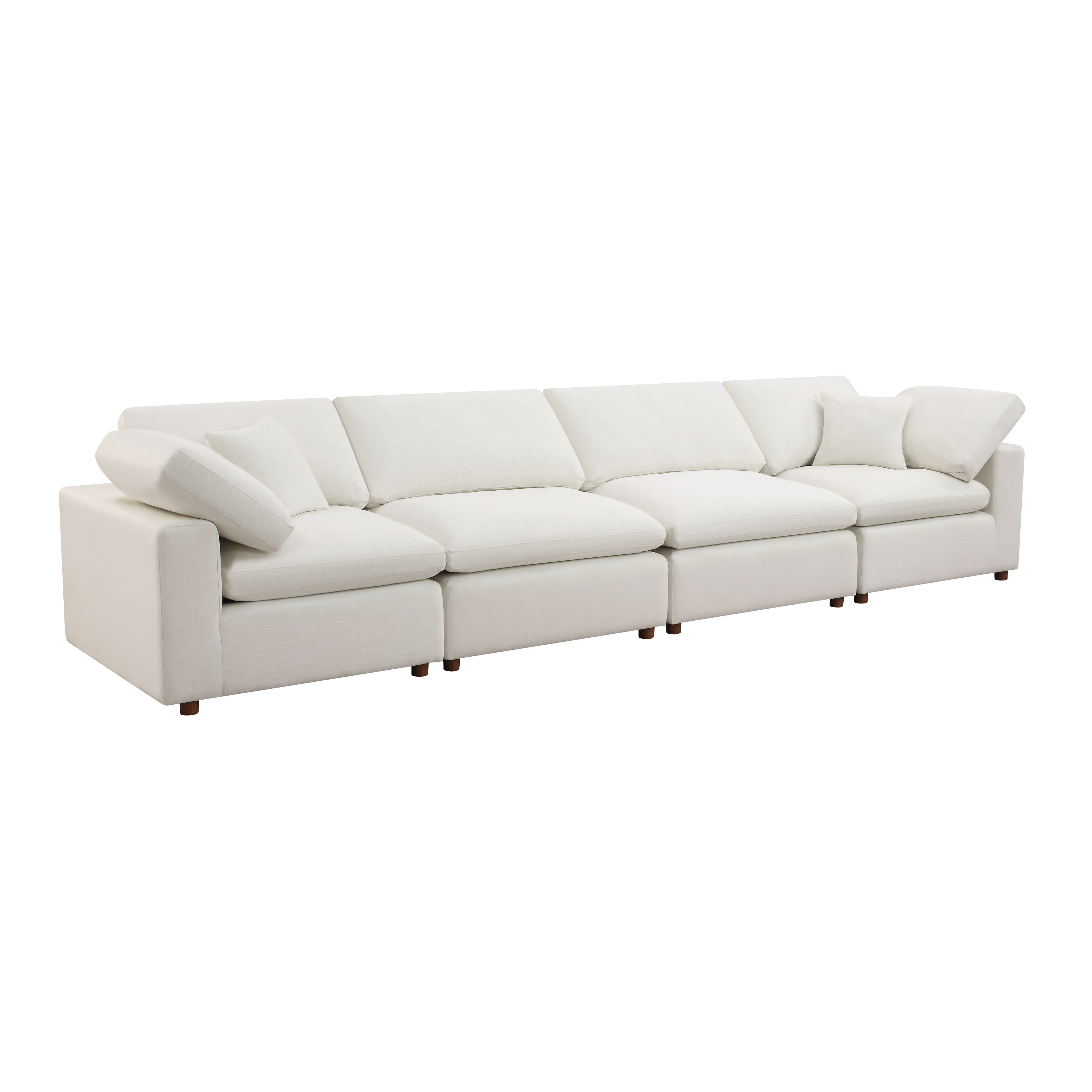 Modern Modular Sectional Sofa Set, Self-customization Design Sofa, White