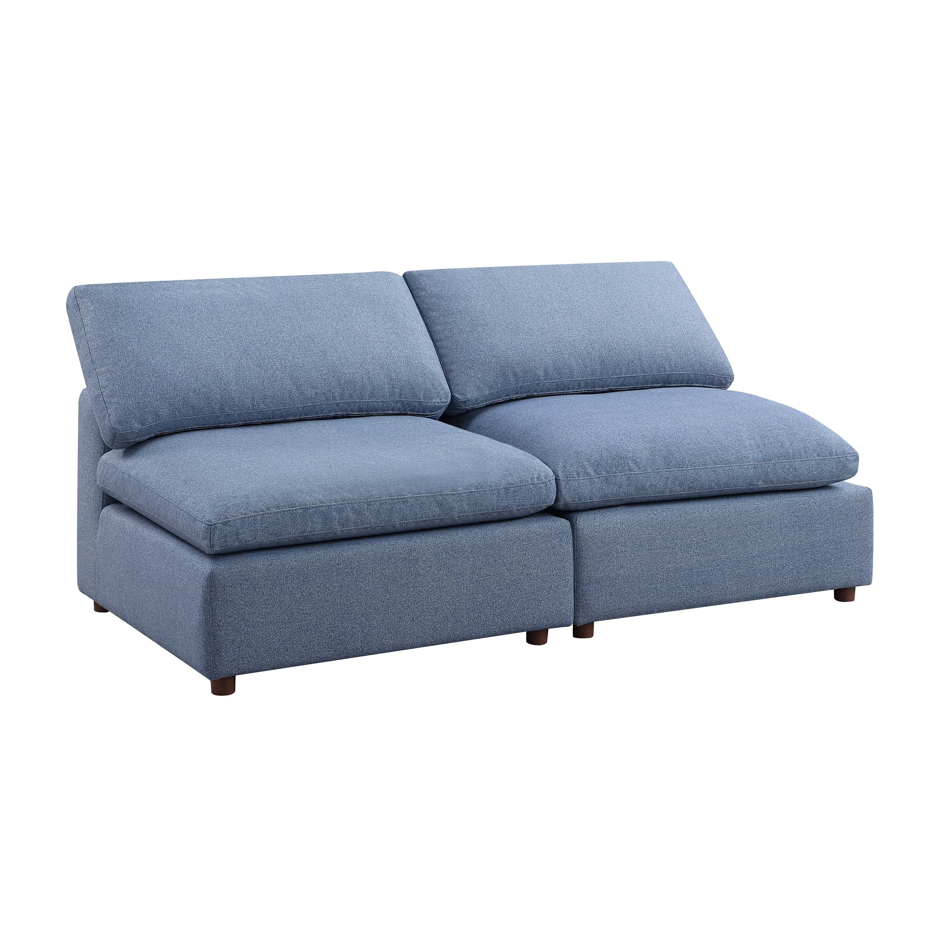 Modern Modular Sectional Sofa Set, Self-customization Design Sofa, Blue