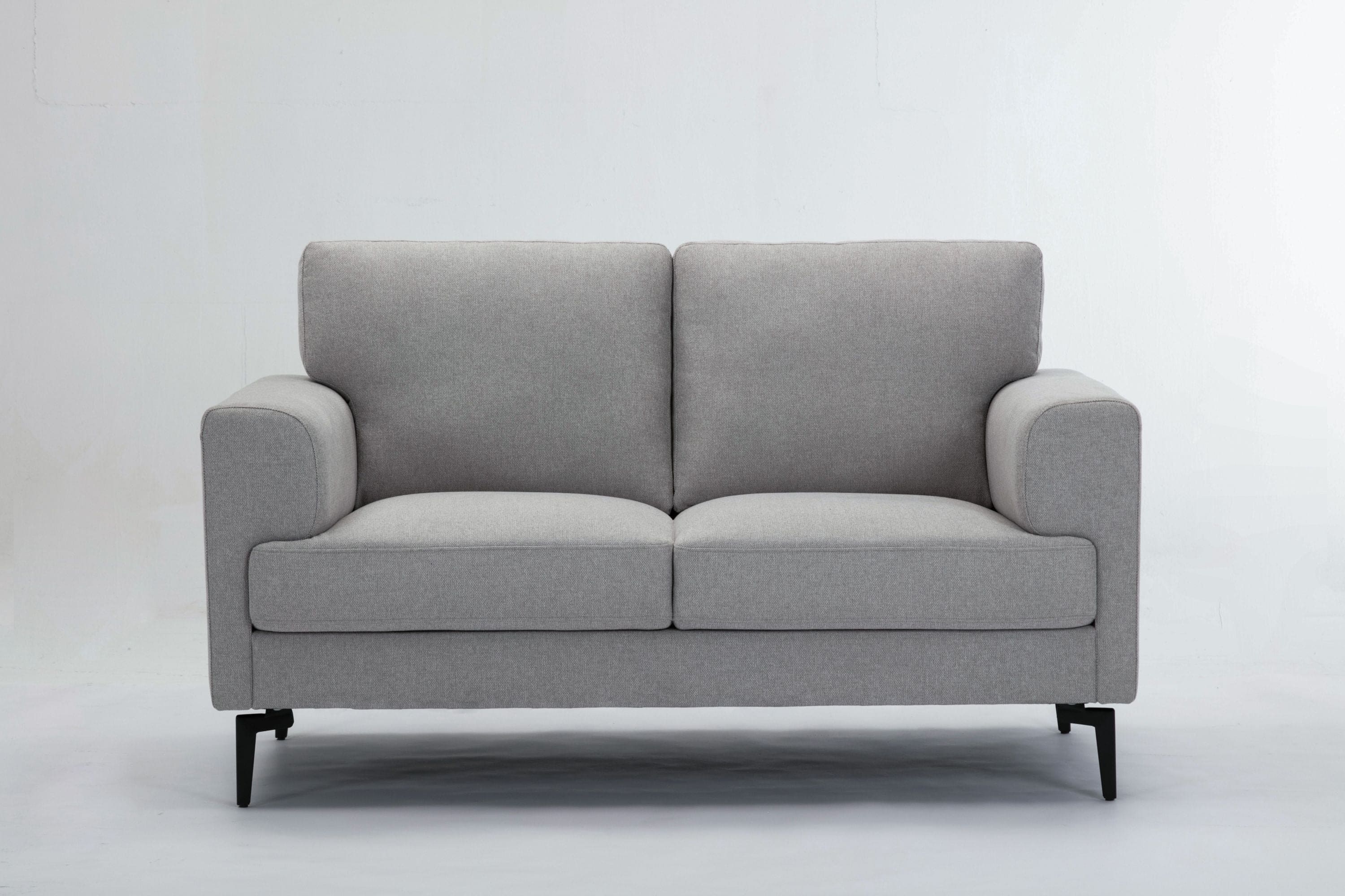 ACME Kyrene Loveseat, Light Gray Linen 56926