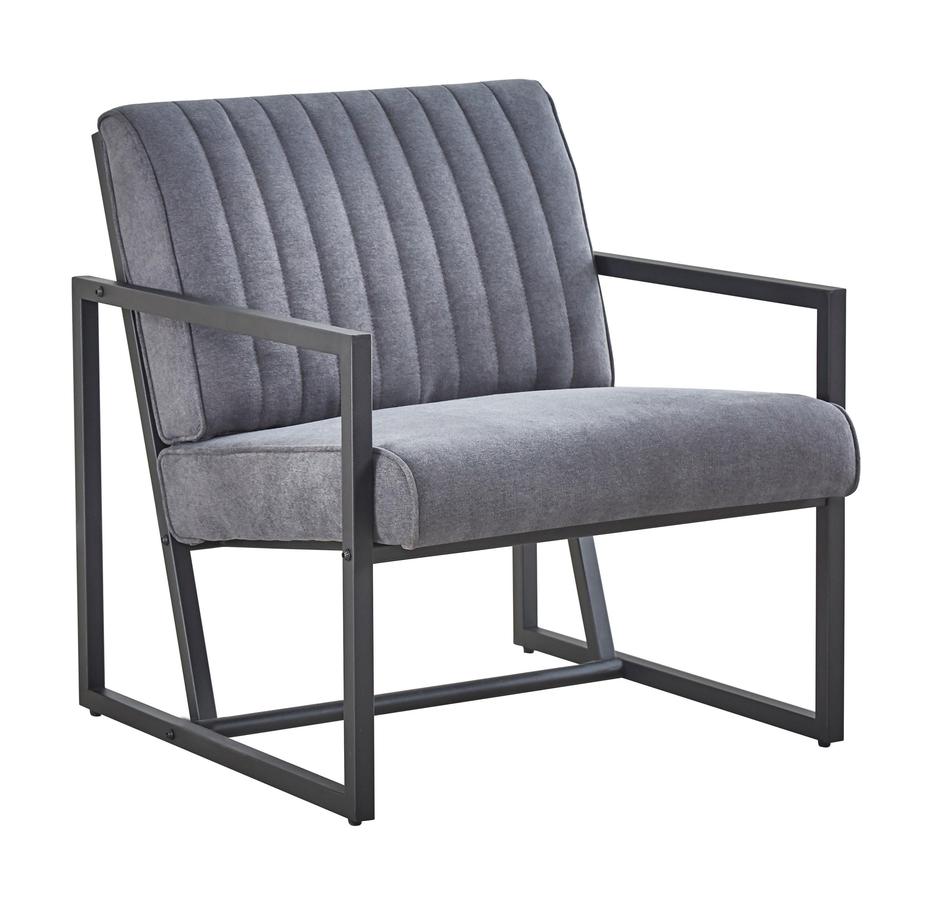 Modern design high quality fabric (GREY)+ steel armchair，for Kitchen, Dining, Bedroom, Living Room