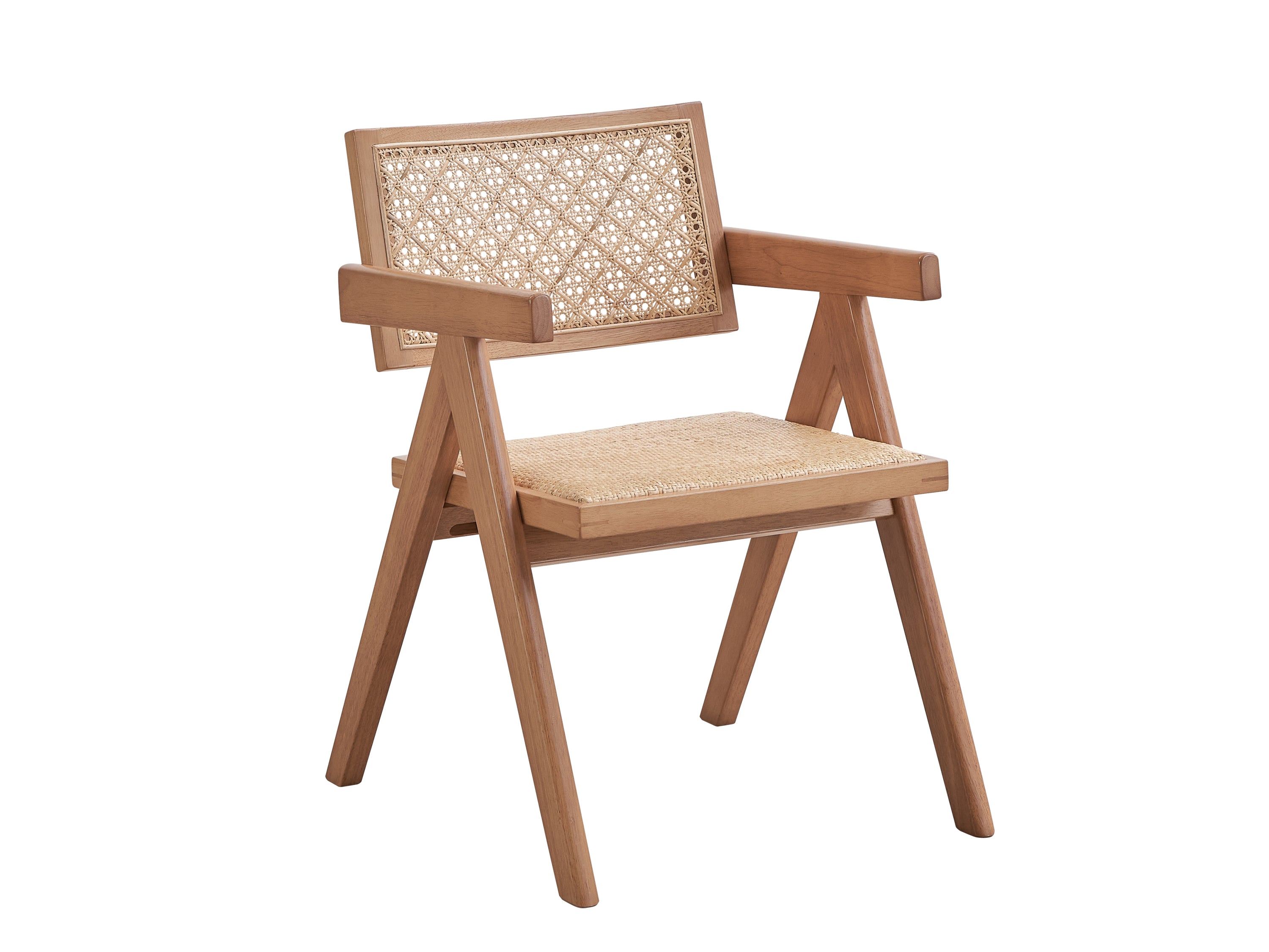 ACME Velentina Arm Chair (Set-2), Rattan & Natural Finish DN02373