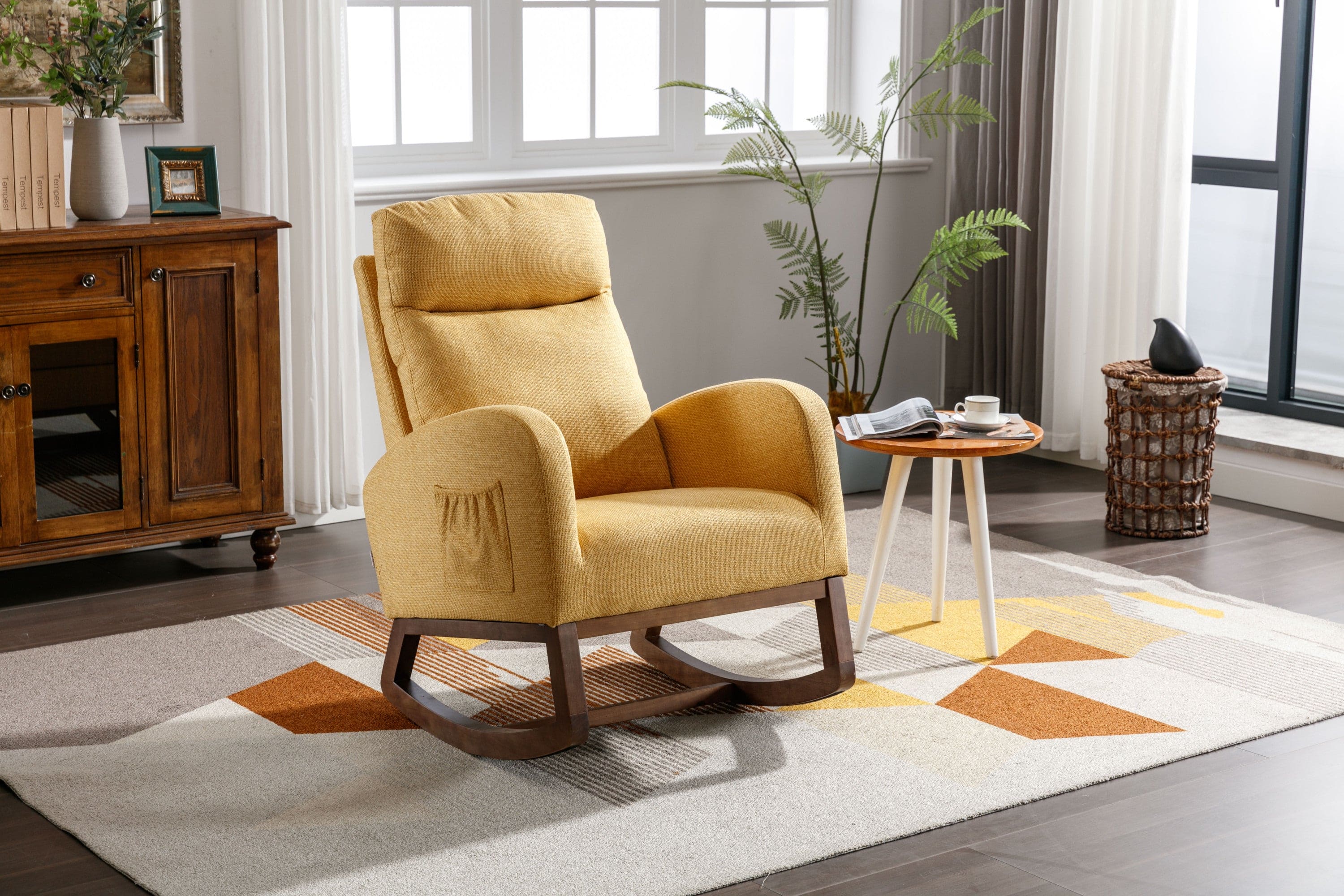 COOLMORE  living  room Comfortable  rocking chair  living room chair