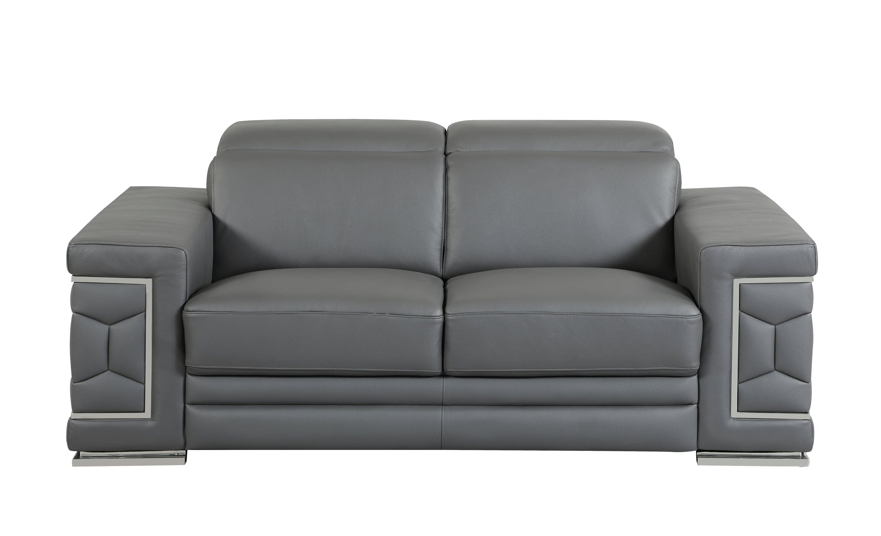 Top Grain Italian Leather Loveseat