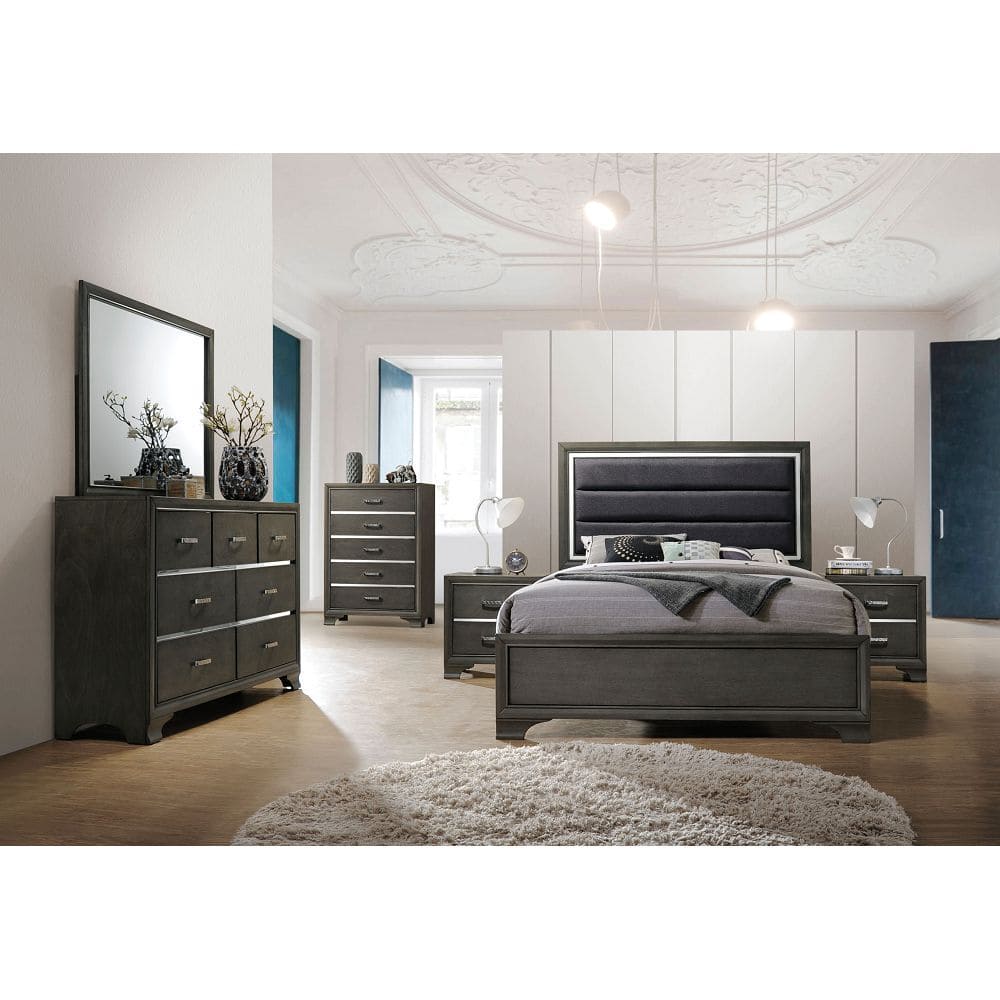 ACME Carine II Nightstand in Gray 26263