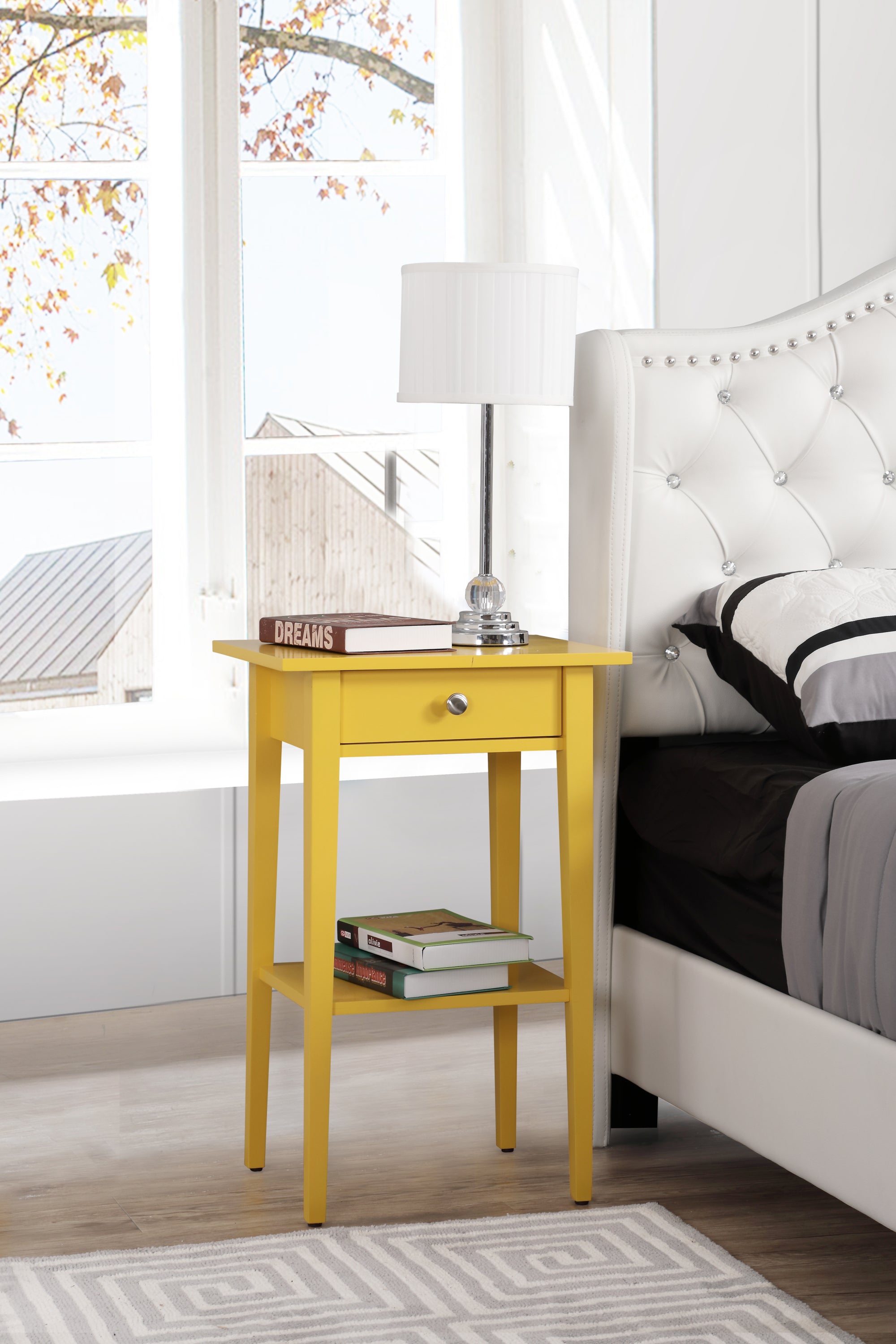 Glory Furniture Dalton G033-N Nightstand , Yellow