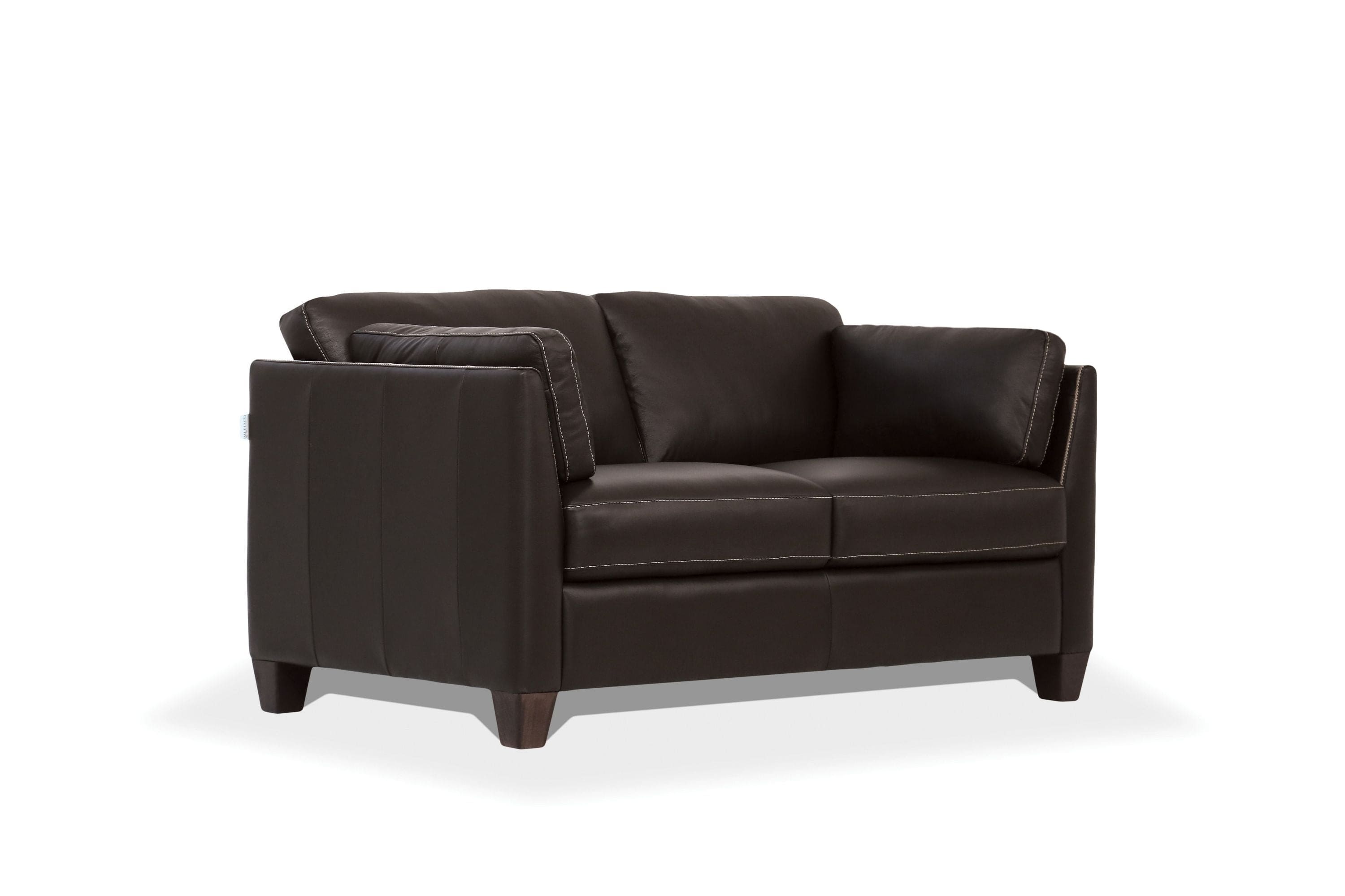 ACME Matias Loveseat, Chocolate Leather 55011