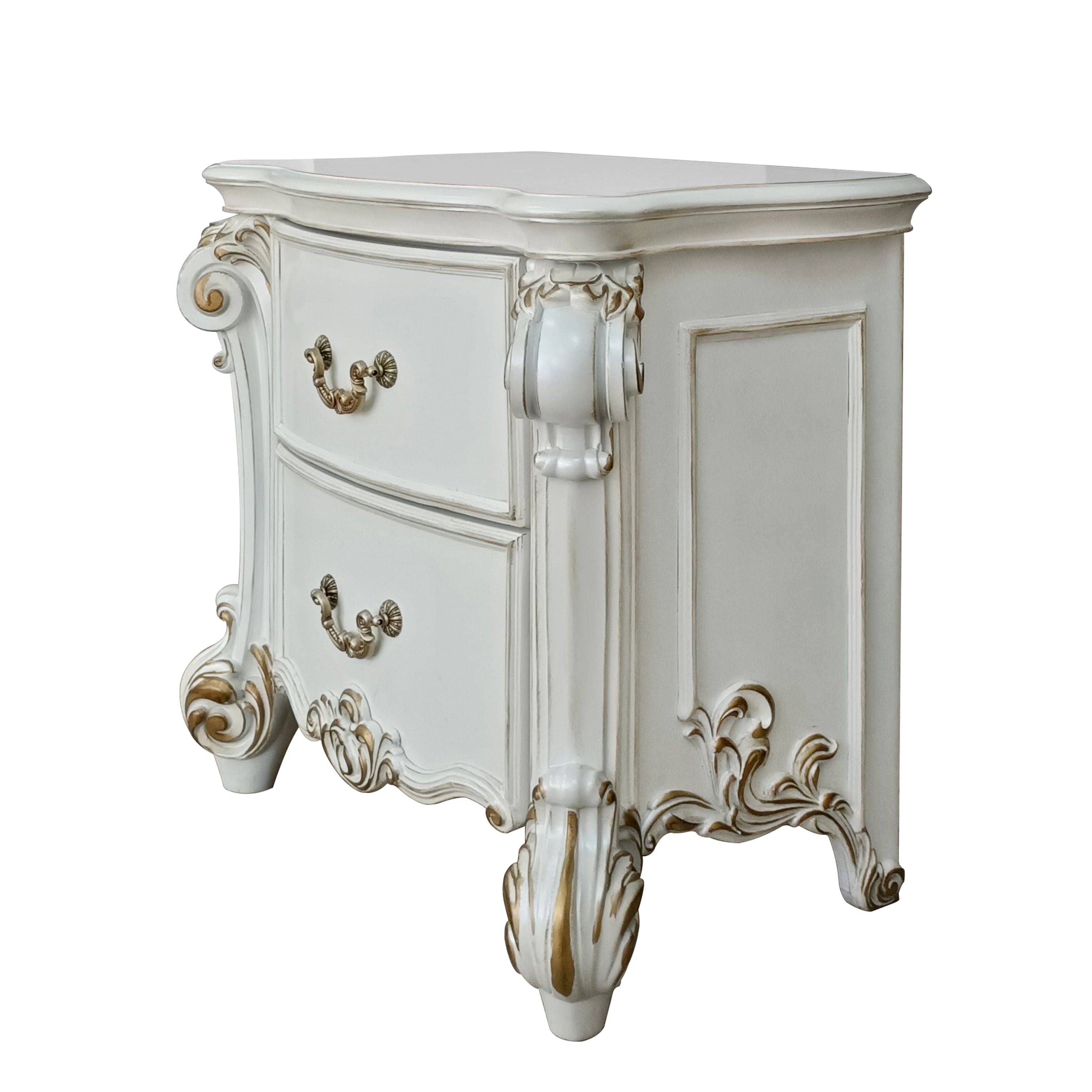 ACME Vendom Nightstand, Antique Pearl Finish BD01340