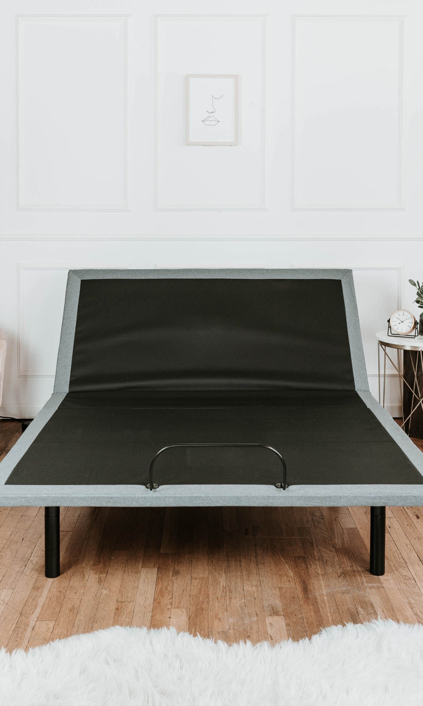 OS5 Black and Grey Twin XL Adjustable Bed Base With Head and Foot Position Adjustments