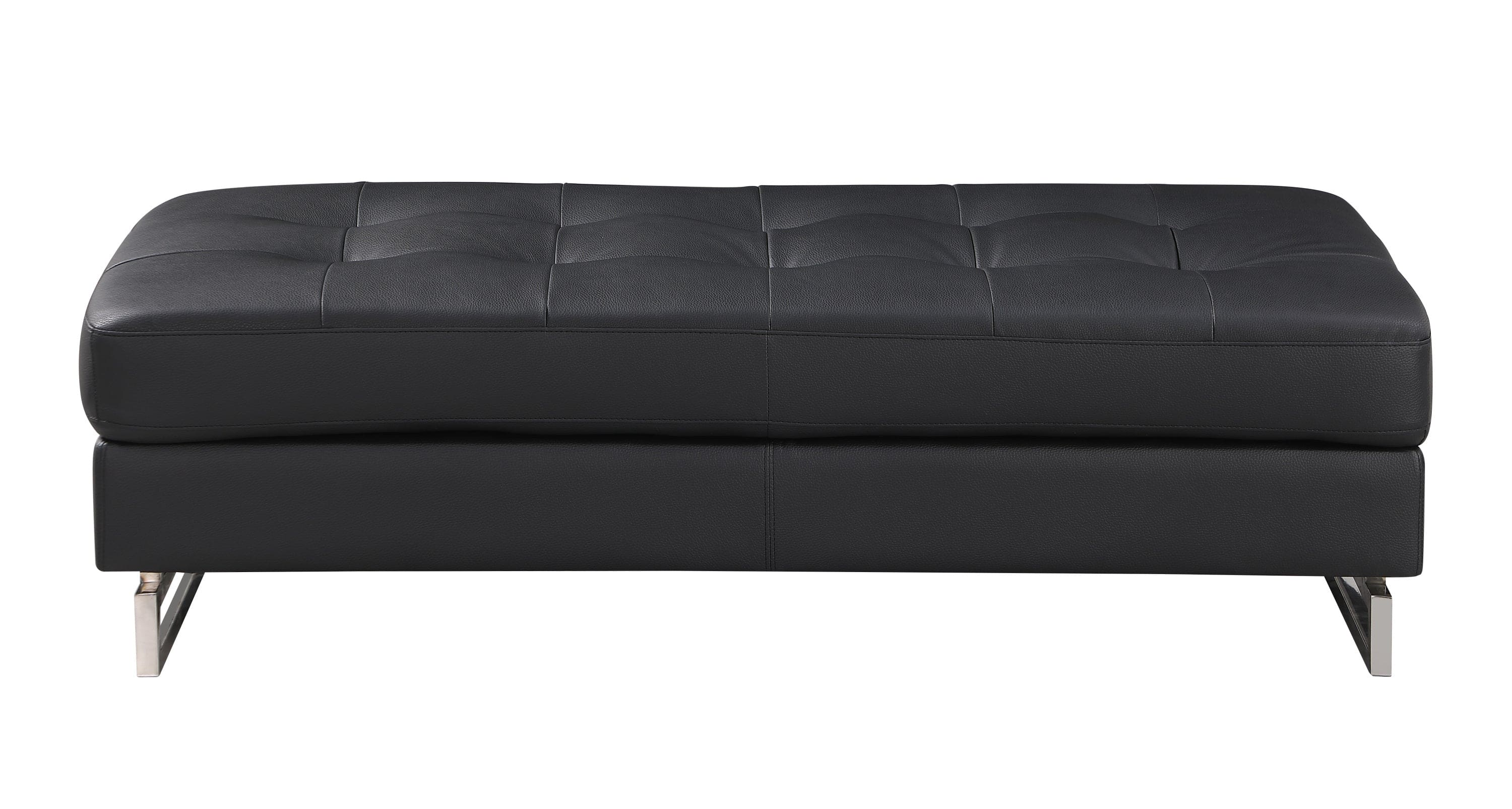 Global United Genuine Leather Ottoman