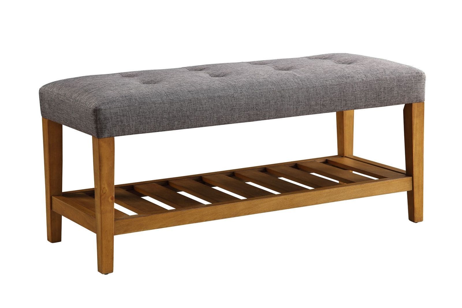 ACME Charla Bench in Gray & Oak 96686